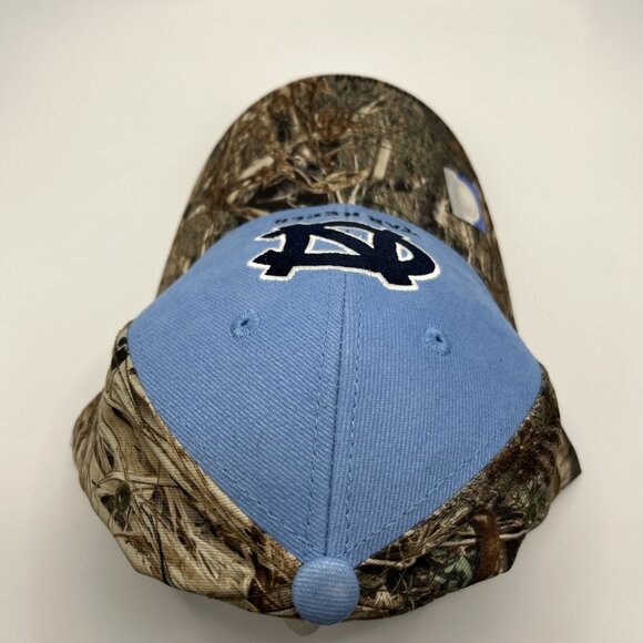 UNC Tar Heels Hat Cap Mossy Oak Camo Embroidered Logo Blue White Brown NWT - Picture 5 of 5